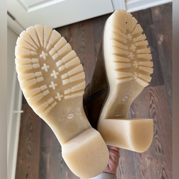 NWT Free People Suede Knee High Tall Brown Boots Size 7.5 - Picture 8 of 11